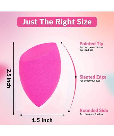2 Pack Pink Makeup Sponges Set - Revolutionary Foam Technology for Smooth & Flawless Finish - Ideal for Foundations, Liquid Creams, and Powders - Women and Girls - Buy Online on GoSupps.com