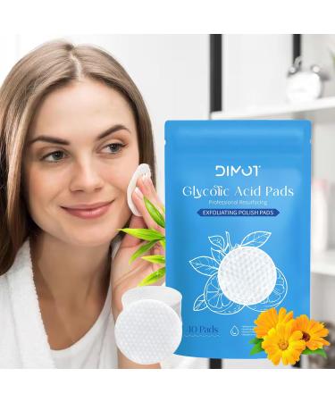 Glycolic Acid Pads 2PCS 10% Advanced Pure Glycolic Acid & 2% Salicylic Acid Exfoliating Peel 80 Pads for Face with Deep Cleaning Effect Reduces Blackheads Keeps Skin Smooth - Buy Online on GoSupps.com