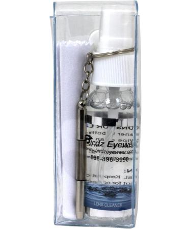 Birdz 2 Sunglass Lens Cleaning Kit - Spray Cloth & Key Chain Tool for Crystal Clear Vision | International Shipping Available - Buy Online on GoSupps.com