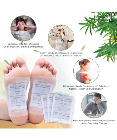 100 Pieces Detox Foot Pads - Detoxification for Stress Relief & Improved Sleep | Deep Cleanse & Body Toxin Removal - Buy Online on GoSupps.com