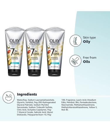 Olay Total Effects 7-in-One Foaming Cleanser 5 oz | Revitalizing Skincare - Buy Online on GoSupps.com