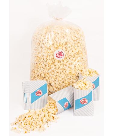 Popcorn sack salty 4.2 kilo in 3 sacks with 1.4 including 120 popcorn bags free of charge and ready for consumption for festivals events parties festivals (salty 4.2 kg) Salzig 1.4 kg (3 Pack)