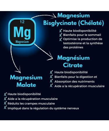 Magnesium Bisglycinate Malate Citrate 3 forms of Zinc Bioactive Vitamin B6 ZMA ZMB Highly Absorbable Manufactured - Buy Online on GoSupps.com
