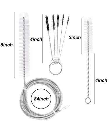 GAJPBLK CPAP Tube Cleaning Brush 7 Feet Flexible 7 Inch Handy Brush with 5 Pack Mini Nylon Brush Set 4 Inch for Standard Tubing in 22 mm Diameter - Buy Online on GoSupps.com