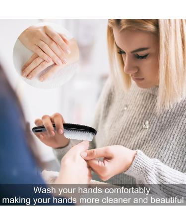 3 Pack Hand Nail Cleaning Brushes Set - Soft and Stiff Bristles Scrubber Tools for Men and Women - Handle Grip Fingernail Brush for Toes and Nails Cleaner - Black - Buy Online on GoSupps.com