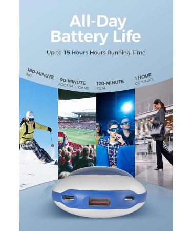 OCOOPA 10000mAh Quick Charge Hand Warmer Power Bank PD - 15hrs Heat, 3 Levels - Camping, Hunting, Golf - Great Gift - Nighttime Blue - Buy Online on GoSupps.com