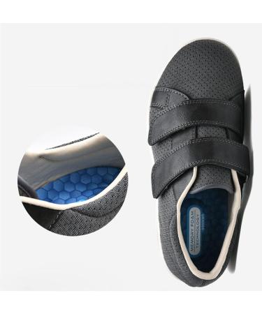 KXSM Men's Therapeutic Diabetic Shoes for Wide Swollen Feet - Khaki 40 | Plantar Fasciitis & Heel Pain Relief, Non-Slip Design - Buy Online on GoSupps.com