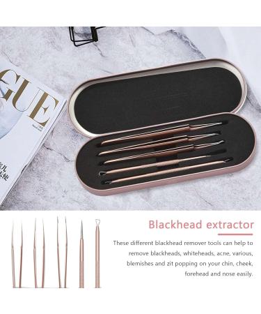 Lizusidtsy Blackhead Remover Pimple Tool Kit Blackhead Extractor Tool Blemish Whitehead Popping Tool with Portable Metal Case - Buy Online on GoSupps.com