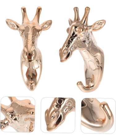 STOBAZA 3pcs Animal Clothes Hook Ornament Retro Keychain Shelf Holders Pegs Creative Wall Hook Rural Antlers 8X8X14CMx3pcs Goldenx3pcs - Buy Online on GoSupps.com