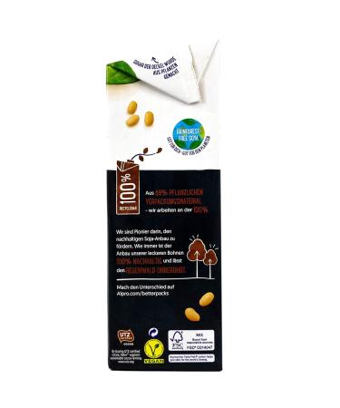 Alpro Protein Soybar Chocolate 1L - 2-Person Pack | 50g Protein Soya Drink | 100% Plant-Based Vegan Protein - Buy Online on GoSupps.com