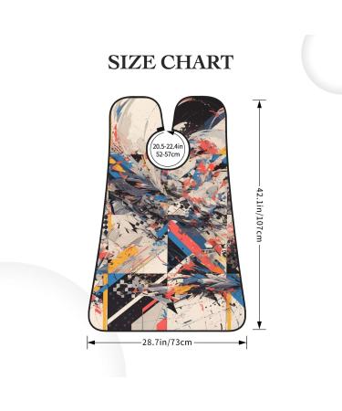 Graffiti Print Beard Bib Apron - Non-Stick Men's Hair Catcher for Shaving | Unique Gifts for Men - One Size Black - Buy Online on GoSupps.com