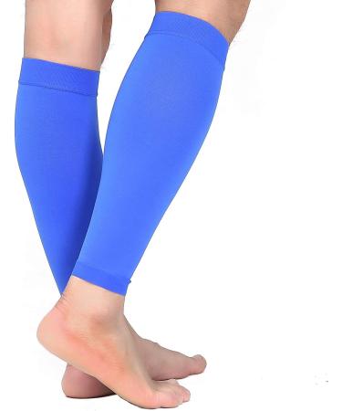 TOFLY Calf Compression Sleeve 20-30mmHg for Leg Support | 1 Pair Footless Compression Socks | Shin Splint Relief | Swelling & Varicose Veins | Nursing and Travel | Blue 2XL | Men & Women - Buy Online on GoSupps.com