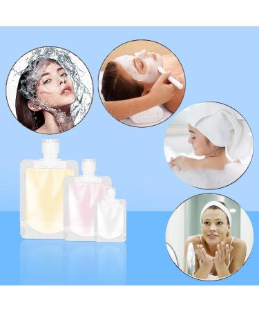 Quixotical 15-Piece Travel Cosmetics Container Set | Refillable Travel Bottles 30/50/100ml | BPA-Free Clamshell Bags for Trips & Camping - Buy Online on GoSupps.com