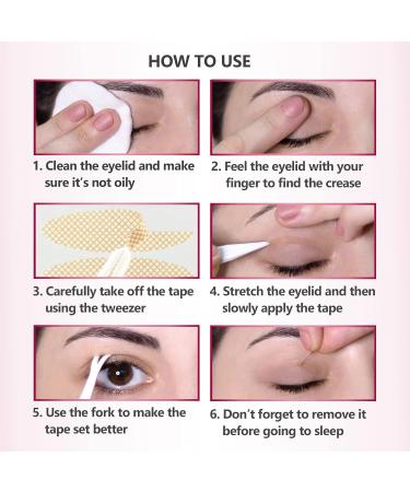 Venicce Love Eyelid Tape - 1 200 Loophole Tapes for Instant Eyelid Lift | Skin-Coloring Adhesive Stripes | Non-Surgical Solution for Beautiful Eyes - Buy Online on GoSupps.com