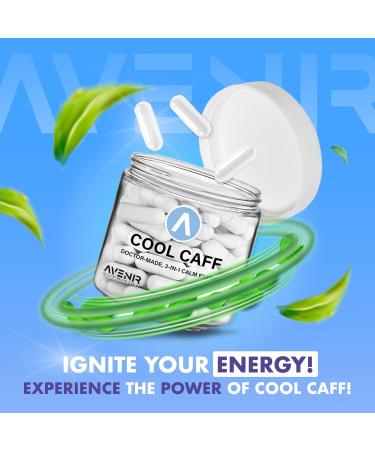 Buy Cool Caff Energy Supplements - L Theanine & Caffeine for Energy & Focus | Pre Workout for Men & Women | 60 Capsules - Buy Online on GoSupps.com