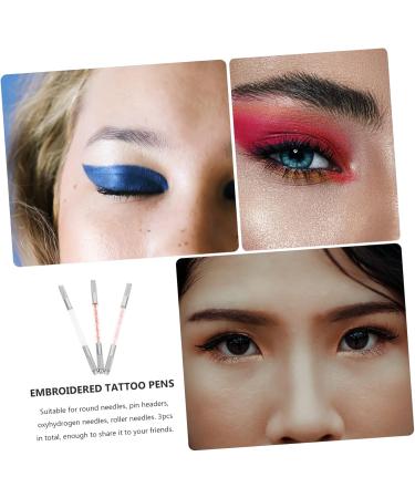 Ipetboom 3pcs Fruit Embroidery Pen Eyebrow Pen Women Makeup Tools Eyebrow Pens Metal Pen Miss Manual - Buy Online on GoSupps.com