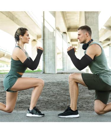 Ouligay 4 Pairs Armchair Compression Arm Sleeves - UV Protection & Cool Arm Warmers for Men & Women | Perfect for Basketball Volleyball Golf & Running - UPPF 50 - Buy Online on GoSupps.com
