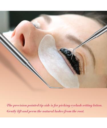 FVION 2pcs Lash Lift Tool Kit - Eyelash Separator Comb Set for Perming, Extension & Tinting - Beauty Salon Lash Lift Shields - Silver 2.0 - Buy Online on GoSupps.com