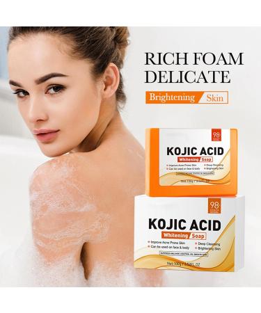 Skin Brightening Soap - Kojic Acid Soap for Dark Spots - Face Cleanser Soap - Dark Spot Remover Soap Bar - Clean Skin Oil Antioxidant Moisture - Skincare Beauty Product for All Type Skin - Buy Online on GoSupps.com