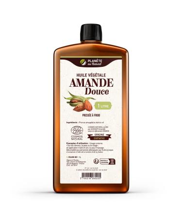 Cosmos Natural Planète au Naturel Cold-Pressed Almond Oil 1 Liter - Hair, Skin, Face