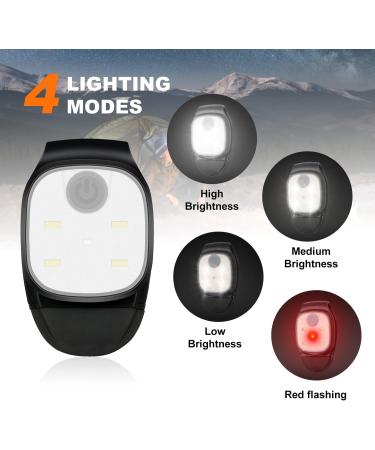 Buy Hossom LED Clip Lamp - Rechargeable Mini Headlamp Set (2-Pack) | 4 Light Modes for Jogging Fishing Camping & Hiking International Shipping Available - Buy Online on GoSupps.com