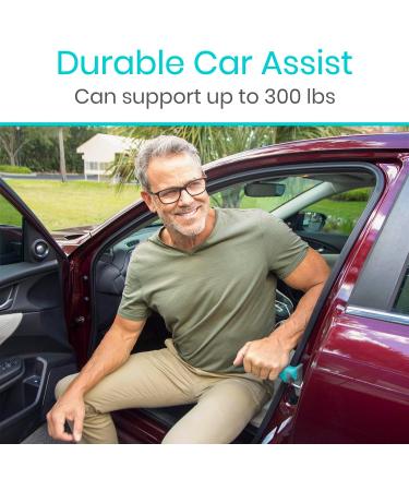 Vive Car Handle Assist for Elderly - Scratch Proof Latch - Auto Grab Bar Cane Support Aid - Standing Mobility Safety Tip to Help Get Out - Portable Assistive Device for Seniors Handicapped Single - Buy Online on GoSupps.com