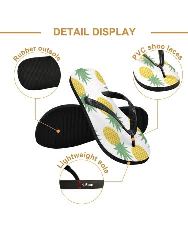 Shop Mnsruu Tropical Summer Pineapple Flip Flops | Multicolored Home Slippers for Men & Women - XS Travel & Spa - Buy Online on GoSupps.com