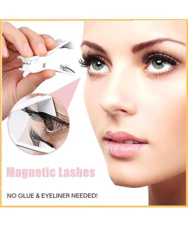 Buy Reusable Magnetic Eyelashes - 2 Pairs with Applicator | No Glue Natural Look Wispy Lashes (B+C) - International Shipping Available - Buy Online on GoSupps.com