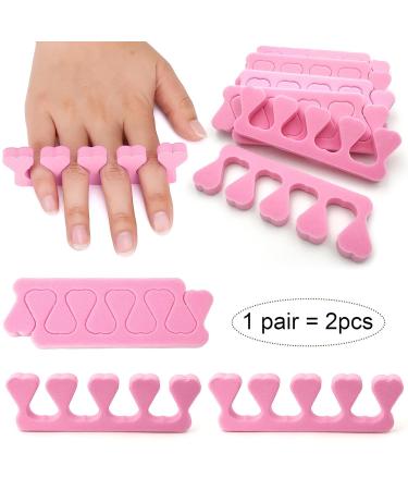 50pcs Toe Separators for Nail Polish - Soft Sponge Pedicure Tool Kit for Women | Premium Toenail Divider in 5 Colors - Buy Online on GoSupps.com