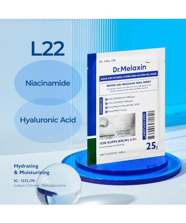 Aqua Ion Plasma Water Gel Mask Hydrating & Rejuvenating 25g x 5 | International Shipping Available - Buy Online on GoSupps.com