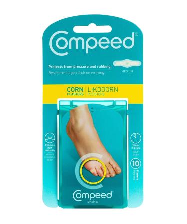 Compeed Corn Plasters, Advanced Corn Care Cushions, 10 Count (Pack of 2) - Packaging may Vary