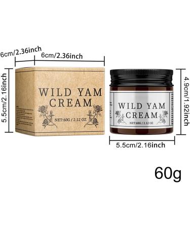Wild Yam Cream Wild Yam Cream For Menopause Natural Relief For Perimenopause Symptoms Advanced Plant-Based Formula Wild Yam Moisturizing Cream Hormonal Balance Cream For Women (60g) - Buy Online on GoSupps.com