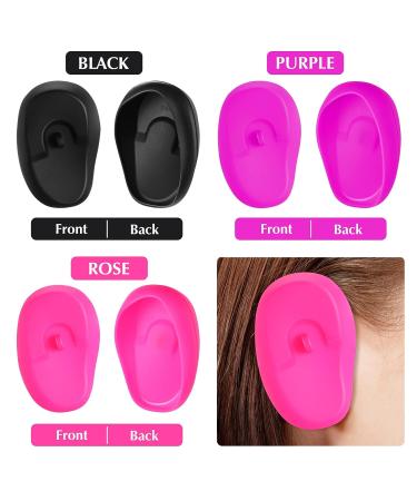 COHEALI Silicone Ear Covers - 3 Pairs for Hairdressing, Perm, Dye, Shower - Salon Ear Protectors - Buy Online on GoSupps.com