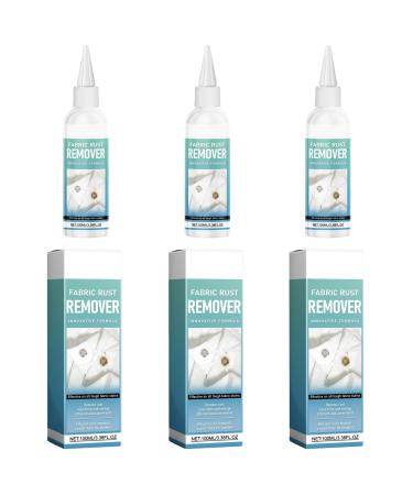 3PCS Fabric Rust Stain Remover Efficient 100ml Rust Spots Cleaner for Clothing Preserves Fabric Integrity