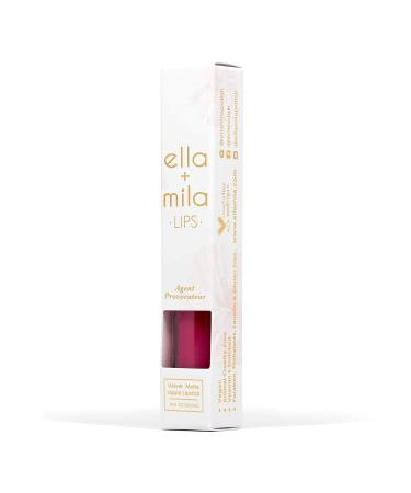 Buy ella+mila Agent Provocateur Velvet Matte Liquid Lipstick - Deep Berry | Lightweight Long Lasting Vegan & Cruelty-Free | International Shipping - Buy Online on GoSupps.com