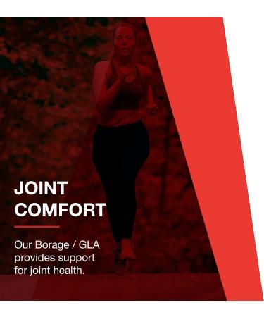 Protocol for Life Balance Borage/GLA 1000mg Softgels - Omega-6 Fatty Acids - Reduce Inflammation, Support Immune System, Joints & Hormonal Balance - 60 Count - Buy Online on GoSupps.com