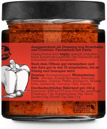  Senger's Sengers Pesto Chile Vegan Paste 100% Superfood from Austria 100g - Buy Online on GoSupps.com