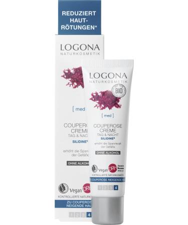 LOGONA Naturkosmetik LOGONA Natural Cosmetics Day and Night Rosacea Cream - Strengthens blood vessel walls - With the exclusive active ingredient siliin vegan 30 ml