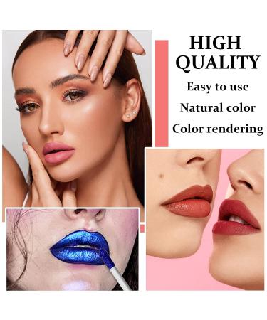 QIUFSSE Peel Off Lip Stain - Long Lasting Nude Lip Tint Matte Liquid Lipstick - Buy Online on GoSupps.com