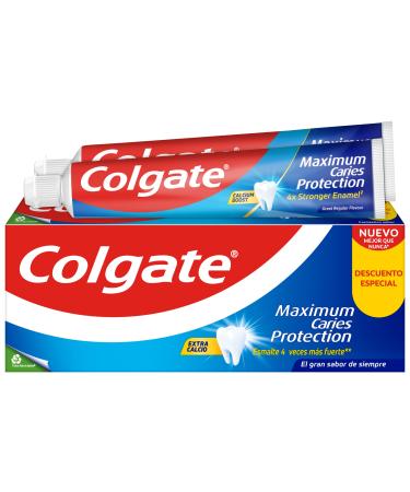 Colgate Toothpaste with Active Fluoride and Liquid Calcium Mint Flavour 2 Pack x 75ml 150ml (Pack of 1) - Buy Online on GoSupps.com