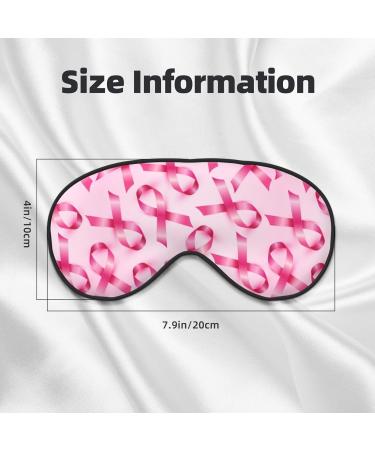 Breast Cancer Awareness Sleep Mask - Adjustable Double-Sided Eye Cover for Comfort & Eye Edema Relief - Buy Online on GoSupps.com