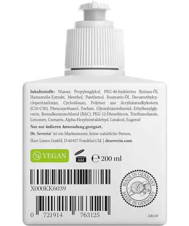 Dr.Severin Men Original Body Aftershave Balsam - Soothing Razor Relief Cooling Effect Aluminum-Free & Vegan 2-in-1 for Full Body Care 200ml Pump Dispenser - Buy Online on GoSupps.com