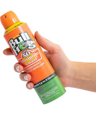 Bullfrog Mosquito Coast Bug Spray Insect Repellent + Sunscreen SPF 50, Continuous Spray 5.5oz - Buy Online on GoSupps.com