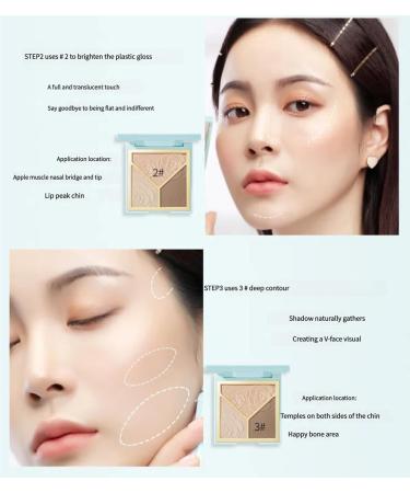  Meidimeijia 3D Highlighter & Contour Palette - Shimmer & Matte Powder for Face Sculpture Nose Contour Redness & Bronze - All-in-One Makeup Palette (01# Chocolate Milk) - Buy Online on GoSupps.com