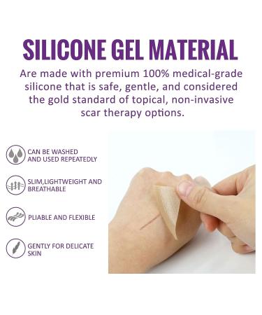 Silicone Scar Tape Roll - Professional Scar Removal Strips - 6 Month Supply - Medical Grade Treatment for C-Section, Burn, Keloid, Acne - Reusable & Effective - Buy Online on GoSupps.com