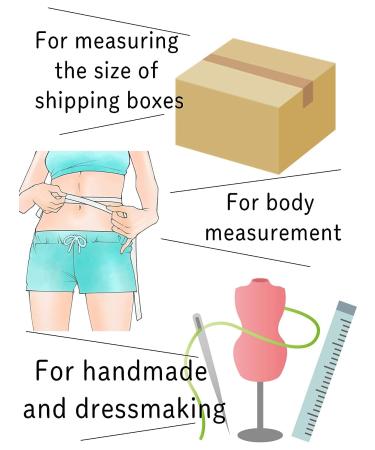 Haoa 79-inch Retractable Body Measuring Tape for Sewing, Tailoring, and Crafts - Dual Sided, White - 1 Pack - Buy Online on GoSupps.com
