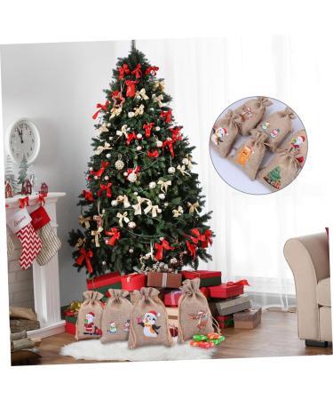 Gogogmee Holiday Bags 12pcs Christmas Drawstring Bag Christmas Cloth Bags Lovely Bags Convenient Bags Miss Portable - Buy Online on GoSupps.com