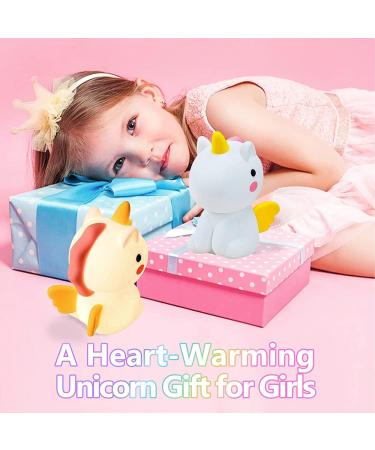 ALVIA Unicorn Night Light - Rechargeable LED Lamp for Baby Nursery - Dimmable, BPA-free Silicone - 50 Hours - Ideal for Girls or Boys Bedroom - Buy Online on GoSupps.com