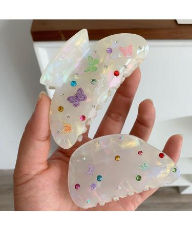 AJOIDR Hair Claw Clip Hair Ornamentation Hair Jaw Clamps Cute Hair Catch Easy Unique Barrettes Adornment Hairpin for Girl - Buy Online on GoSupps.com