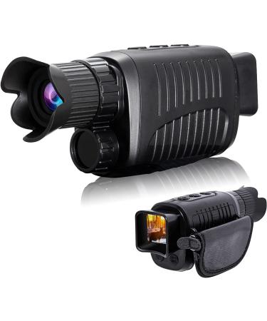 Night Vision Monocular,Digital Night Vision Goggles for Darkness,1080p Full HD Video Long Distance Infrared Monocular for Hunting, Camping,Travel,Surveillance,Support 512G TF Card black
